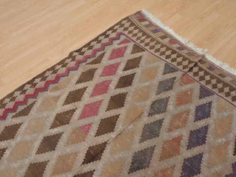 Kilim Beige Runner Flat Woven 45 X 93 Area Rug 100-109329 Image 9