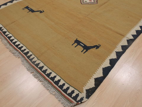 Kilim Orange Flat Woven 66 X 96 Area Rug 100-109331 Image 14
