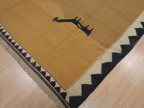 Kilim Orange Flat Woven 66 X 96 Area Rug 100-109331 Image 9
