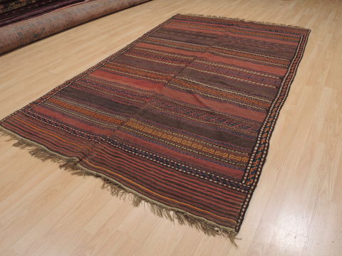 Kilim Brown Flat Woven 55 X 95 Area Rug 100-109332 Image 2