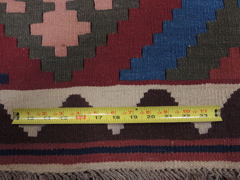 Kilim Red Flat Woven 81 X 97 Area Rug 100-109333 Image 16