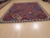 Kilim Red Flat Woven 81 X 97 Area Rug 100-109333 Thumb 14
