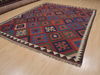 Kilim Red Flat Woven 81 X 97 Area Rug 100-109333 Thumb 1