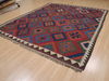 Kilim Red Flat Woven 81 X 97 Area Rug 100-109333 Thumb 4