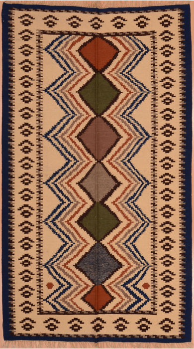 Kilim Beige Flat Woven 47 X 81 Area Rug 100-109336 Image 0