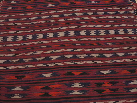 Kilim Red Runner Flat Woven 46 X 98 Area Rug 100-109337 Image 11