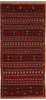 Kilim Red Runner Flat Woven 46 X 98 Area Rug 100-109337 Thumb 0