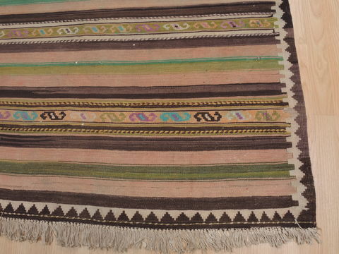Kilim Green Runner Flat Woven 41 X 103 Area Rug 100-109338 Image 7