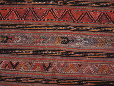 Kilim Red Runner Flat Woven 52 X 100 Area Rug 100-109344 Image 10