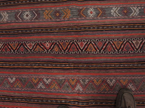 Kilim Red Runner Flat Woven 52 X 100 Area Rug 100-109344 Image 11