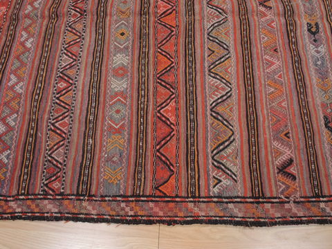 Kilim Red Runner Flat Woven 52 X 100 Area Rug 100-109344 Image 13