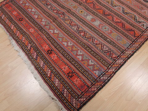 Kilim Red Runner Flat Woven 52 X 100 Area Rug 100-109344 Image 15