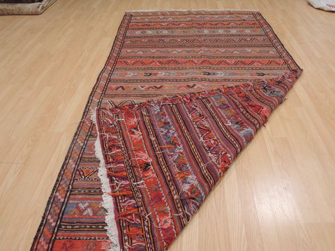 Kilim Red Runner Flat Woven 52 X 100 Area Rug 100-109344 Image 17