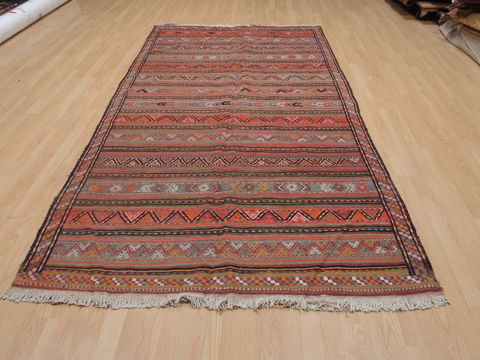 Kilim Red Runner Flat Woven 52 X 100 Area Rug 100-109344 Image 1