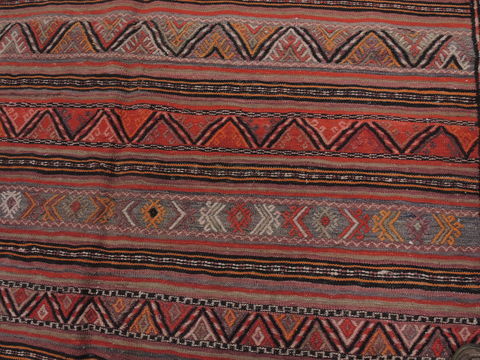 Kilim Red Runner Flat Woven 52 X 100 Area Rug 100-109344 Image 9