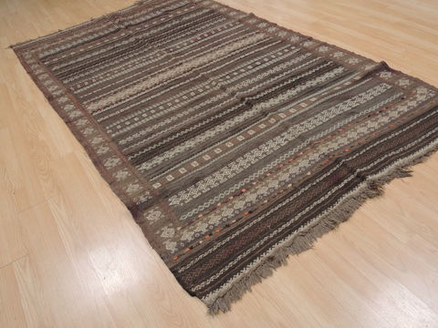 Kilim Blue Flat Woven 54 X 92 Area Rug 100-109345 Image 3