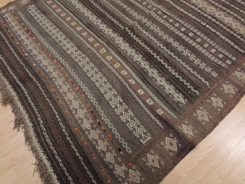 Kilim Blue Flat Woven 54 X 92 Area Rug 100-109345 Image 6