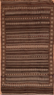Kilim Blue Flat Woven 5'4" X 9'2"  Area Rug 100-109345