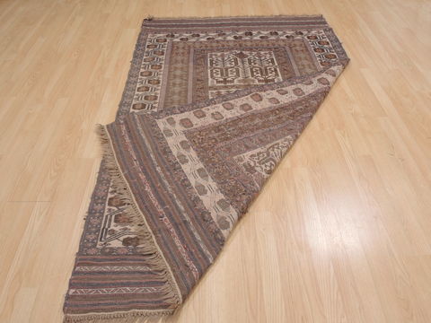 Kilim Brown Flat Woven 48 X 77 Area Rug 100-109346 Image 13