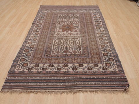 Kilim Brown Flat Woven 48 X 77 Area Rug 100-109346 Image 1