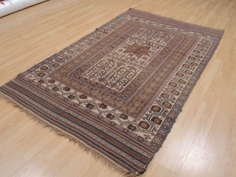 Kilim Brown Flat Woven 48 X 77 Area Rug 100-109346 Image 2