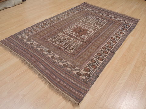 Kilim Brown Flat Woven 48 X 77 Area Rug 100-109346 Image 5