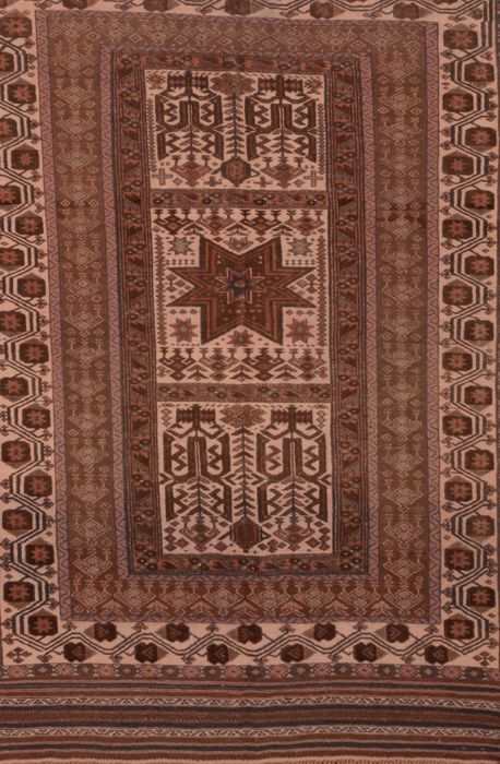 Kilim Brown Flat Woven 48 X 77 Area Rug 100-109346 Image 0