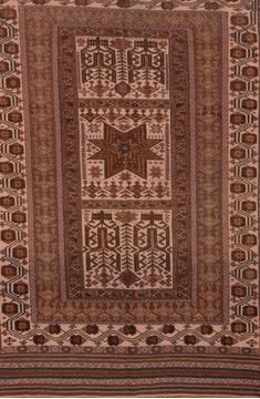 Kilim Brown Flat Woven 4'8" X 7'7"  Area Rug 100-109346