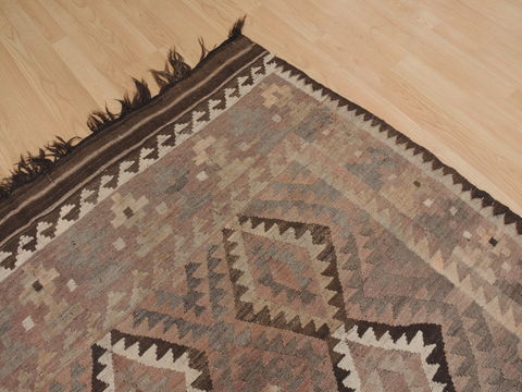 Kilim Brown Flat Woven 63 X 92 Area Rug 100-109348 Image 12