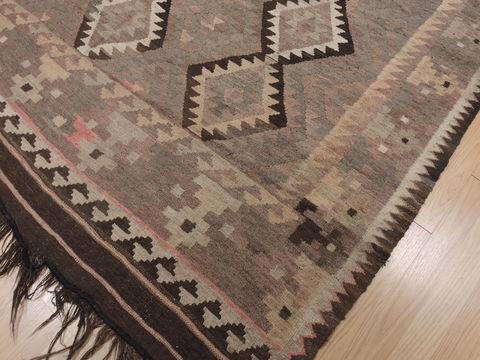 Kilim Brown Flat Woven 63 X 92 Area Rug 100-109348 Image 8