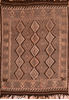 Kilim Brown Flat Woven 63 X 92 Area Rug 100-109348 Thumb 0