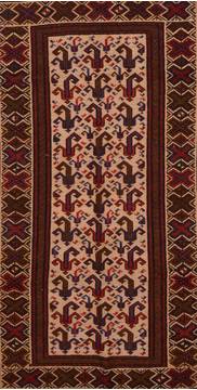 Kilim Red Hand Knotted 5'6" X 9'4"  Area Rug 100-109350