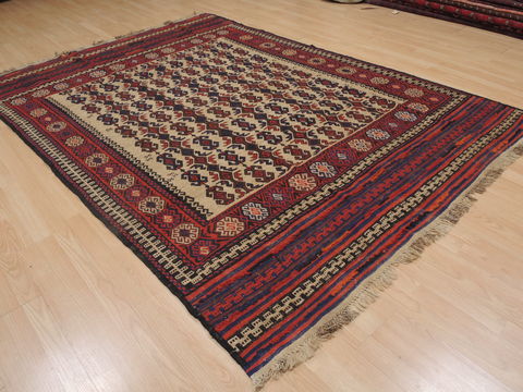 Kilim Red Flat Woven 62 X 90 Area Rug 100-109354 Image 12