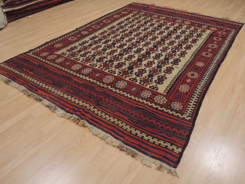 Kilim Red Flat Woven 62 X 90 Area Rug 100-109354 Image 2