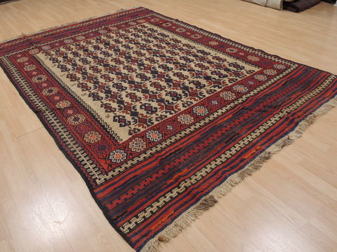 Kilim Red Flat Woven 62 X 90 Area Rug 100-109354 Image 3