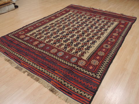 Kilim Red Flat Woven 62 X 90 Area Rug 100-109354 Image 5