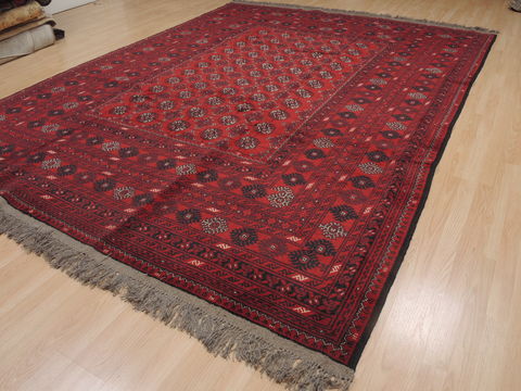 Khan Mohammadi Red Hand Knotted 84 X 111 Area Rug 100-109355 Image 4