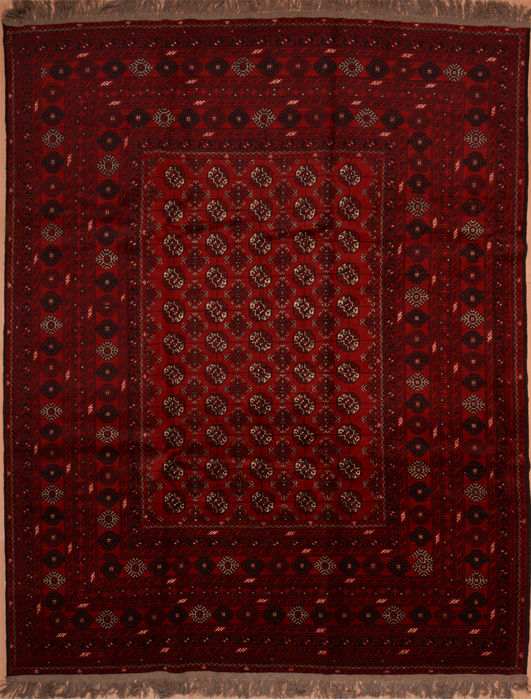 Khan Mohammadi Red Hand Knotted 84 X 111 Area Rug 100-109355 Image 0