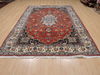 Yazd Red Hand Knotted 66 X 98  Area Rug 100-109360 Thumb 1