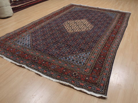 Ardebil Blue Hand Knotted 70 X 107 Area Rug 100-109362 Image 2