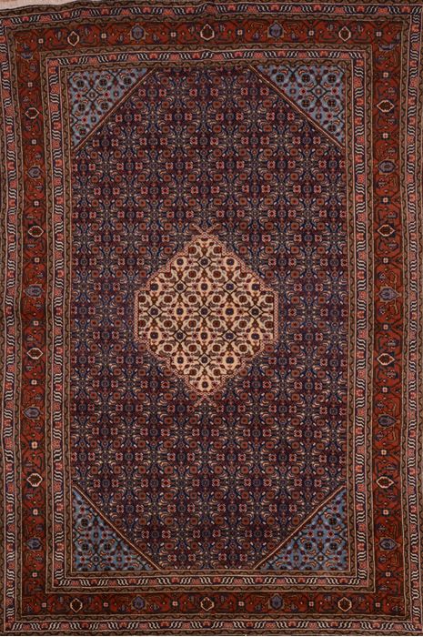 Ardebil Blue Hand Knotted 70 X 107 Area Rug 100-109362 Image 0