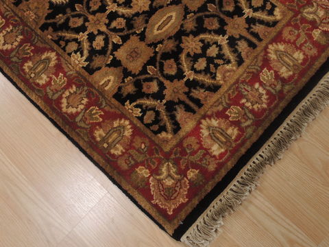 Jaipur Black Runner Hand Knotted 27 X 102 Area Rug 100-109368 Image 10