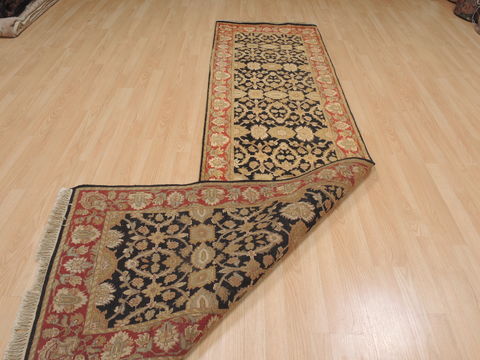 Jaipur Black Runner Hand Knotted 27 X 102 Area Rug 100-109368 Image 12