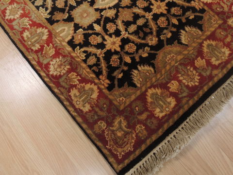 Jaipur Black Runner Hand Knotted 27 X 102 Area Rug 100-109368 Image 7