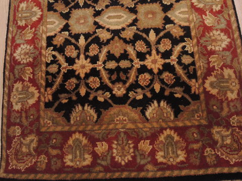 Jaipur Black Runner Hand Knotted 27 X 102 Area Rug 100-109368 Image 8