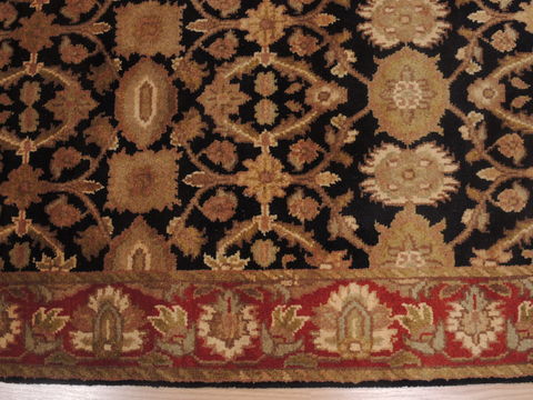 Jaipur Black Runner Hand Knotted 27 X 102 Area Rug 100-109368 Image 9