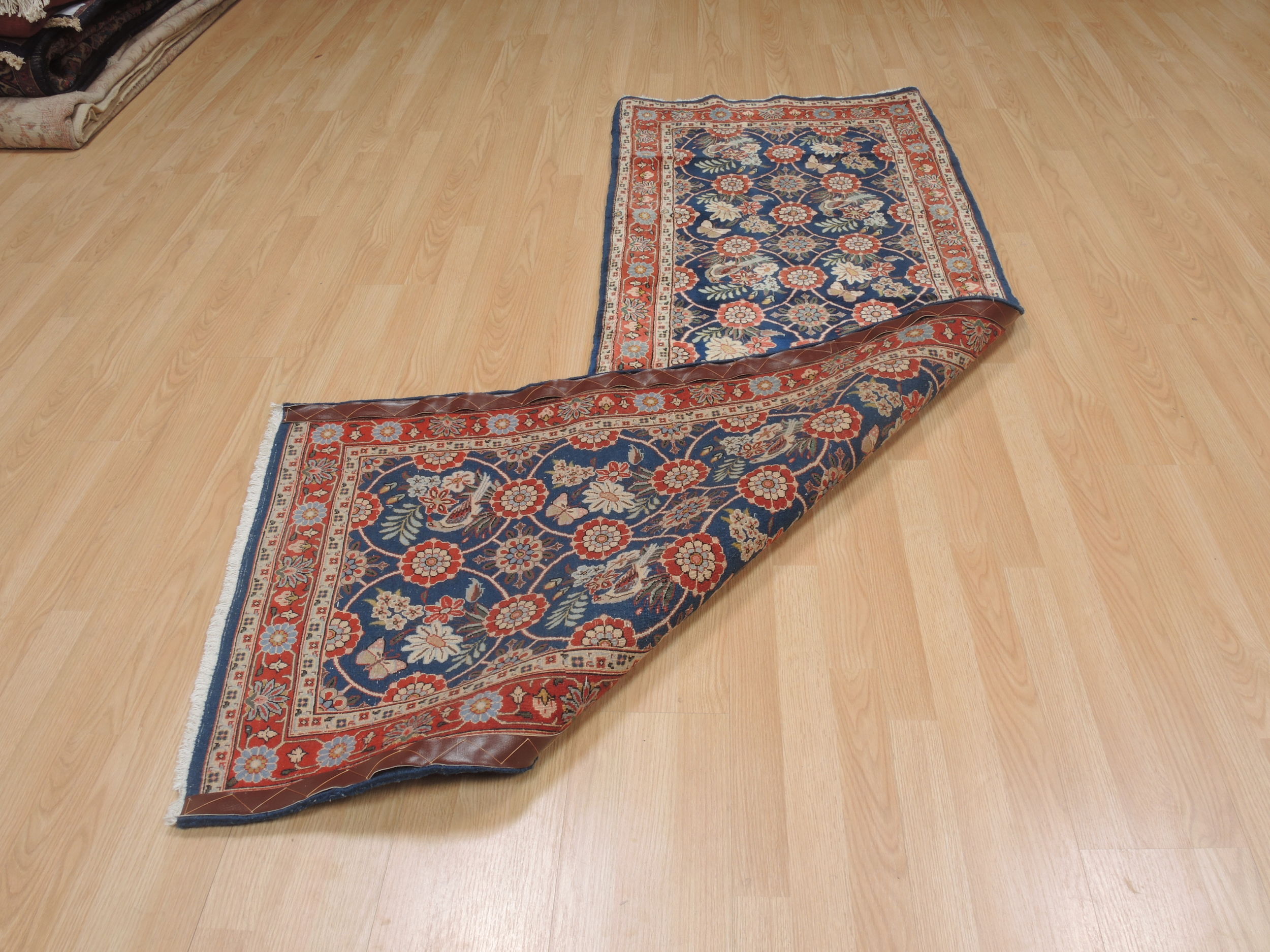 Persian Varamin Red Runner 6 to 9 ft Wool Carpet 109370