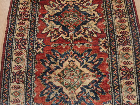 Kazak Red Runner Hand Knotted 28 X 109 Area Rug 100-109371 Image 11