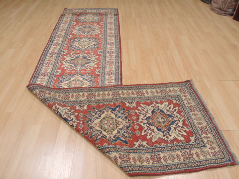 Kazak Red Runner Hand Knotted 28 X 109 Area Rug 100-109371 Image 13