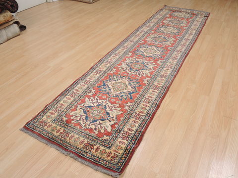 Kazak Red Runner Hand Knotted 28 X 109 Area Rug 100-109371 Image 5